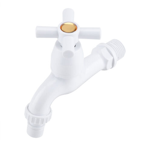 Grifo para lavadora fabricado en ABS cromado, tipo G1/2, cabeza Phillips – grifo de lavabo de una sola aguja