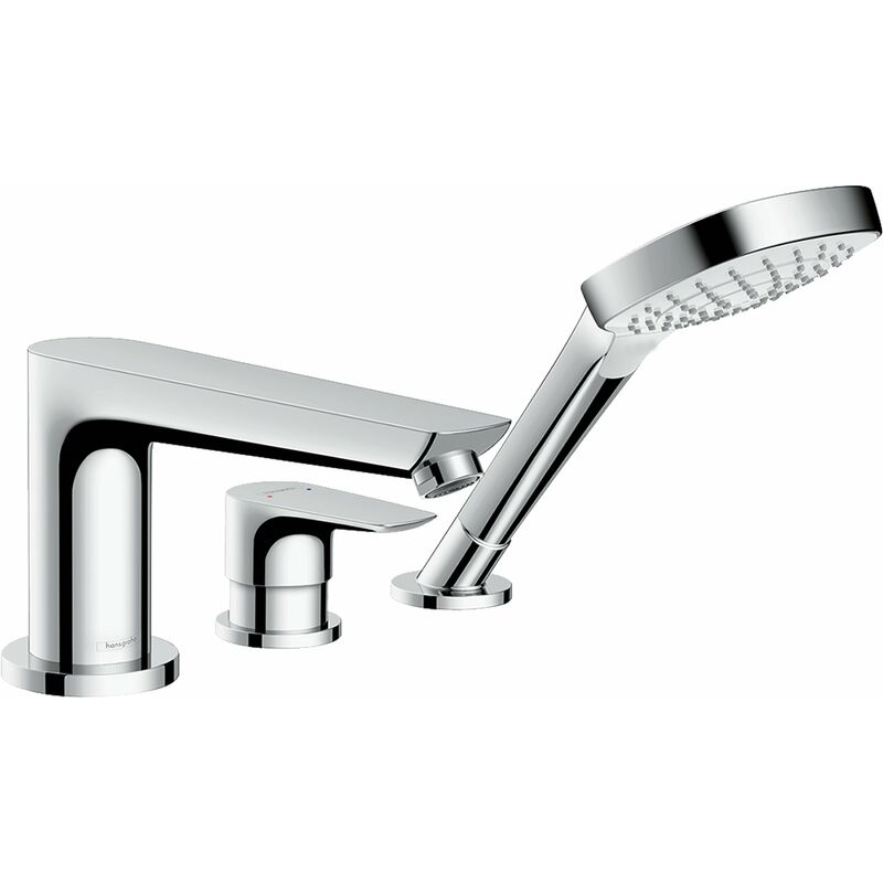 

Hansgrohe Talis E Llanta de bañera de 3 agujeros con Secuflex, proyección 196 mm - 71730000