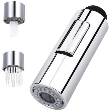 Grifo rociador extensible de 1 pieza, 2 modos, grifo rociador de cocina, rociador de cocina extensible, cabezal de ducha de repuesto de plástico, cabezal de ducha para baño y cocina