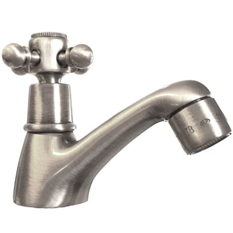 Grifo simple de agua caliente TIFFANY Níquel satinado