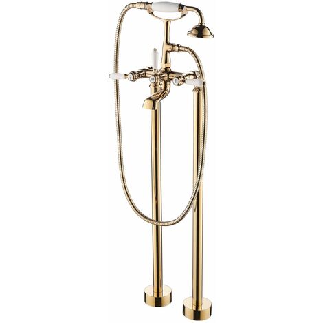 Grifo sobre suelo PADDINGTON dorado
