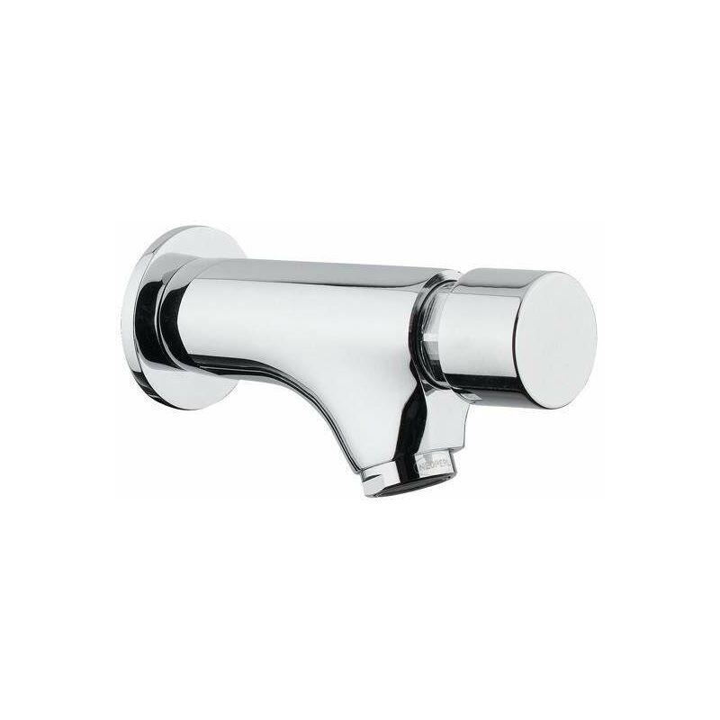 

Mezclador de lavabo de pared temporizado con pulsador Idral Modern 08200 | Cromo