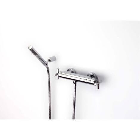Grifo termostático exterior para ducha con ducha de mano LOFT - ROCA