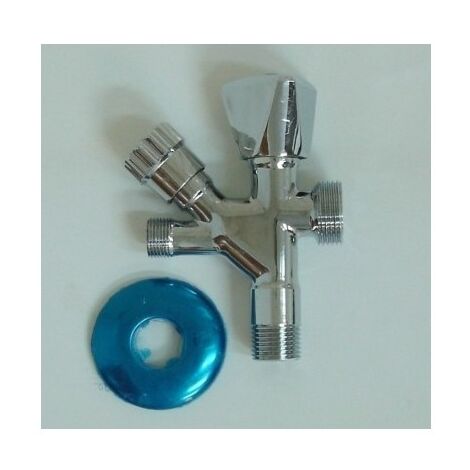 Grifo Tradicional 1/2"-3/8" 3/4" Toma Pared Laton/Cromo Combi S M