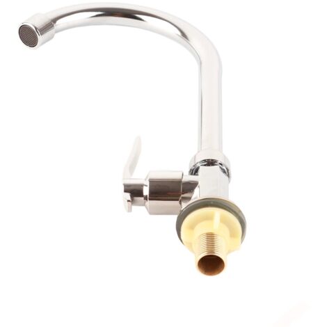 Grifo vertical monomando de agua fría para cocina  Rosca G1/2"  Uso doméstico  Diseño moderno  Para sustitución o renovación de cocinas