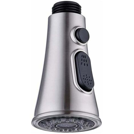 Grifos de cocina, cabezal de ducha de repuesto para grifo mezclador, cabezal de ducha de 2 chorros, grifo de cocina cromado, grifo para fregadero