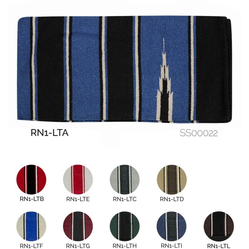 Rouge Rn1-Ltb - Tapis de selle en tissu Navajo 32x64'