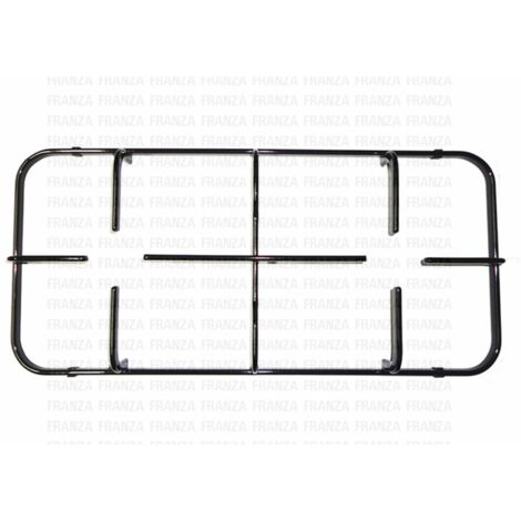 GRIGLIA 2 FUOCHI CUCINA NARDI NERA SMALTATA PIATTINA 2F. 456X213