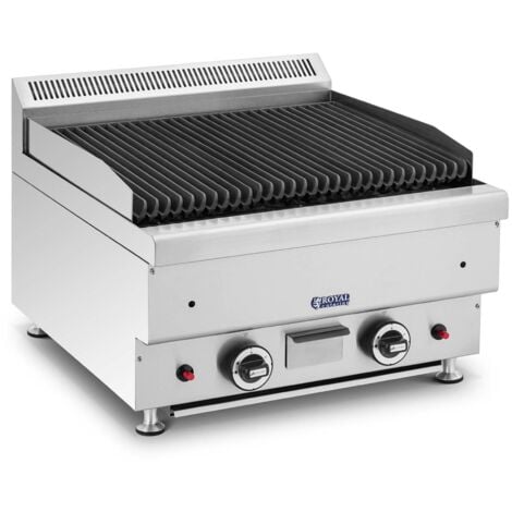 Griglia a pietra lavica Barbecue pietra lavica 2 x 7200 W 50 x 47 cm 4,5 kg 0 -