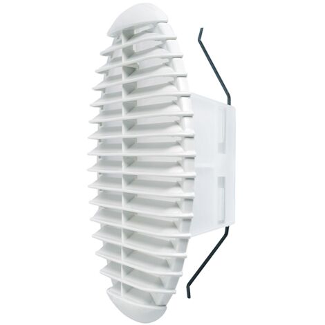 GRIGLIA AERAZ. PLASTICA CON MOLLE+ZANZAR.D. 80-125. Prezzo per 1 pezzo.