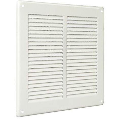 Griglia Aerazione In Lamiera Verniciata Con Rete mm 240x240 LA VENTILAZIONE