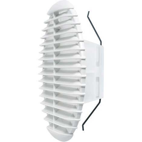 GRIGLIA AERAZIONE PLAST C/MOLLE+ZANZ D  80/125- 4,0 pz