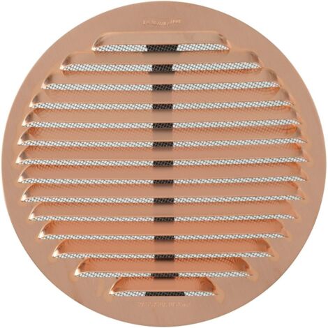 Griglia Aerazione Rame Tonda C/Molle Rete mm 125-160 LA VENTILAZIONE