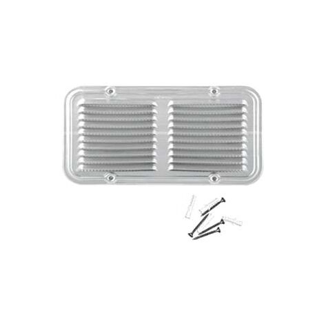 GRIGLIA AERAZIONE RETTANGOLARE IN ALLUMINIO- - cm.25x14h. - 5 pezzi