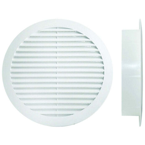 Griglia Aerazione Tonda Fissa In Plastica - ø mm.140 - 10 pz