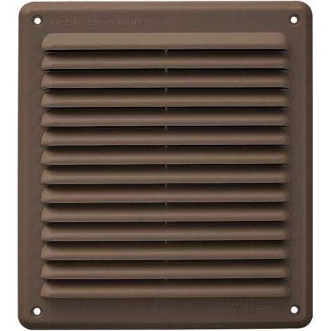 GRIGLIA AEREAZIONE MM 204X230 PLASTICA MARRONE