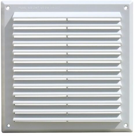 GRIGLIA AEREAZIONE MM 227X227 PLASTICA BIANCA