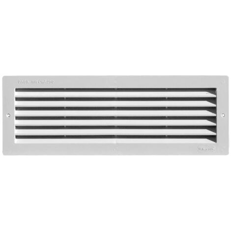 GRIGLIA AEREAZIONE MM 370X130 PLASTICA BIANCA