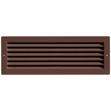 GRIGLIA AEREAZIONE MM 370X130 PLASTICA MARRONE