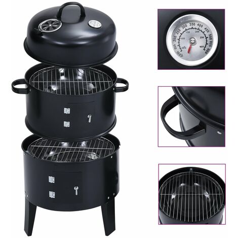 Griglia Barbecue a Carbone 3-in-1 40x80 cm