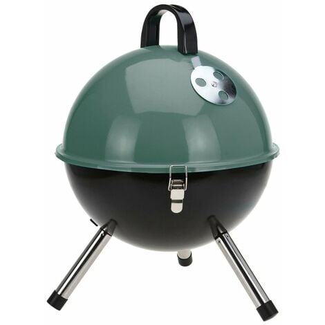 Barbecue a Carbonella 160x65x107,5 h cm in Metallo Nero