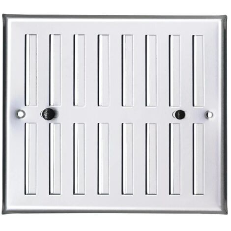 GRIGLIA CON DOSATORE MM 190X168 ALLUMINIO ANODIZZATO