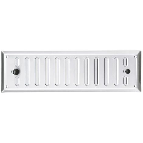 GRIGLIA CON DOSATORE MM 240X45 ALLUMINIO ANODIZZATO