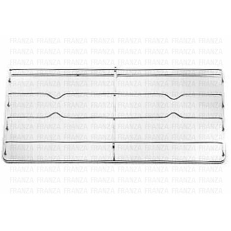 GRIGLIA CUCINA 2 FUOCHI SAMET 433 X 205 IN FILO CROMATO