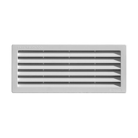 Griglia da incasso con rete l. 254 x h. 108 mm bianco
