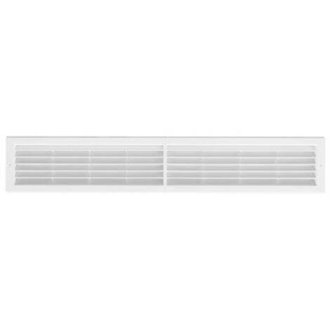 GRIGLIA DA INCASSO CON RETE L. 706 X  H. 130 MM Bianco FIRST