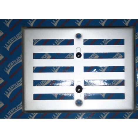 GRIGLIA DA SOVRAPPORRE IN ALLUMINIO CONDOSATORE E POMELLO mm 190X168