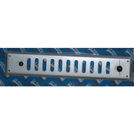 GRIGLIA DA SOVRAPPORRE IN ALLUMINIO CONDOSATORE E POMELLO mm 240x45