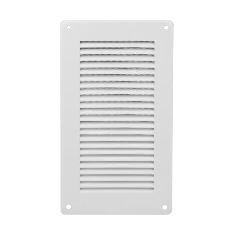 Griglia da sovrapporre in metallo con rete l. 140 x h. 240 mm alluminio argento