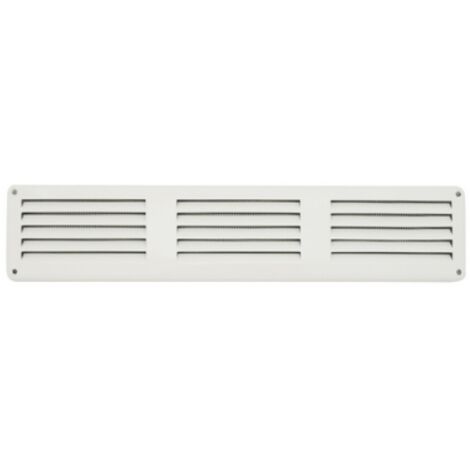 GRIGLIA DA SOVRAPPORRE IN METALLO CON RETE L. 300 X H. 60 MM Alluminio Argento FIRST