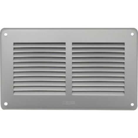 GRIGLIA DA SOVRAPPORRE IN METALLO CON RETE L.240 X H. 140 MM Alluminio Argento
