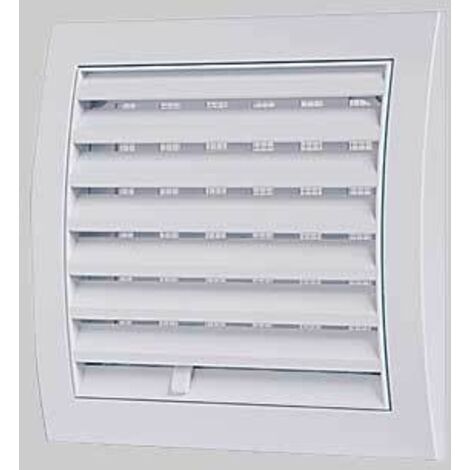 Griglia di aerazione con dosatore imb. tondo mm 190x190 - imb. diametro 125 mm