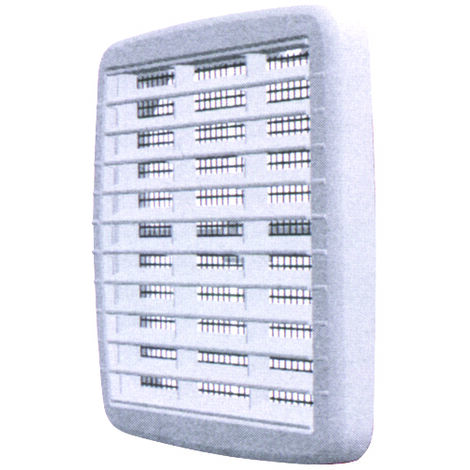 GRIGLIA DI AERAZIONE IN PLASTICA CON RETE  mm. 175x175 5.00 pz