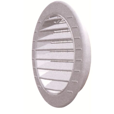 Griglia di aerazione in plastica con rete Ø mm.  83 imbocco Ø mm. 63 (10 pezzi) -