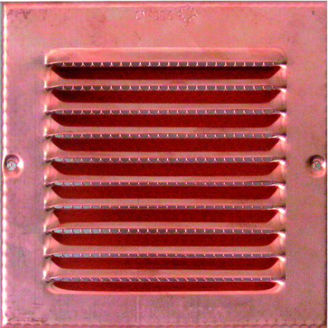 GRIGLIA DI AERAZIONE IN RAME  mm. 140x140
