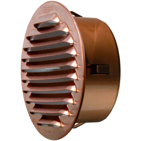 GRIGLIA DI AERAZIONE IN RAME Ø mm. 150 imbocco Ø mm. 120
