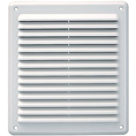 Griglia di aerazione rettangolare da sovrapporre in abs plastica 204x230 mm