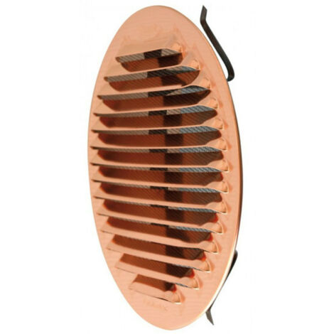 Griglia di Aerazione Tonda con Molla in Rame 80x125 mm
