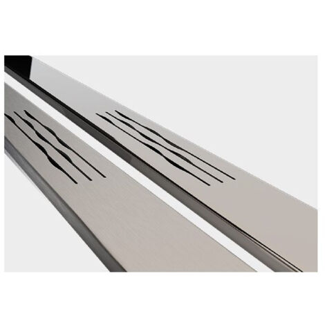 GRIGLIA DI COPERTURA PER SIFONE A PAVIMENTO MODELLO LINEA XS - FINITURA CROMO SATINATO  - VIL