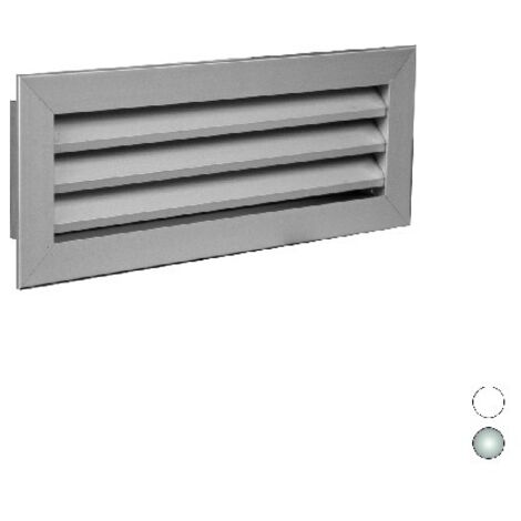 GRIGLIA DI RIPRESA AD ALETTE FISSE All. RAL9016 mm 400 x 300