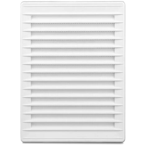 GRIGLIA DI VENTILAZIONE CON RETE 140210, BIANCA - RX 02-340