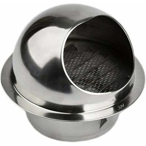 Griglia di ventilazione, griglia di uscita ventilazione in acciaio inox 304 (ø150mm)