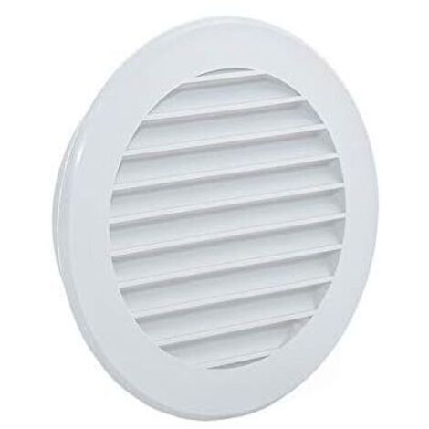Griglia di ventilazione in plastica KZQ - protezione dagli insetti -, bianca