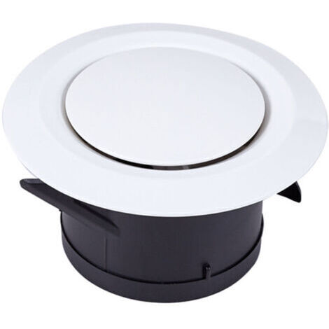 Griglia di ventilazione in plastica rotonda da 150 mm per la ventilazione di locali residenziali e commerciali, cucine, bagni, garage, diametro del ricevitore
