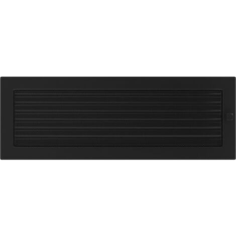 Griglia di ventilazione KRATKI griglia per camino 17 cm x 49 cm nera con tende
