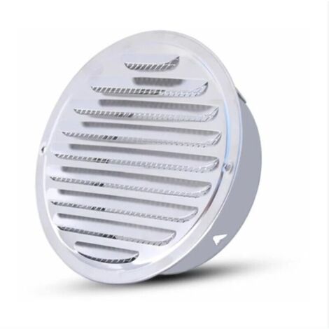 Griglia di ventilazione monoblocco Ulisem - Griglia di ventilazione rotonda, griglia di ventilazione in acciaio inox con fori, ventilazione a rete, griglia di ventilazione rotonda, diametro 150 mm
